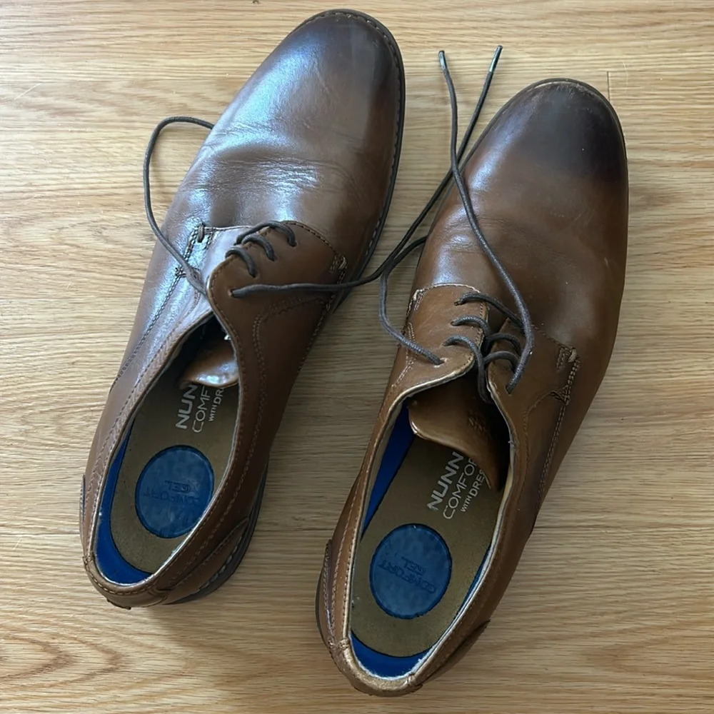 Nunn Bush gel comfort dress flex leather loafers men’s 11.5 great condition 👞
